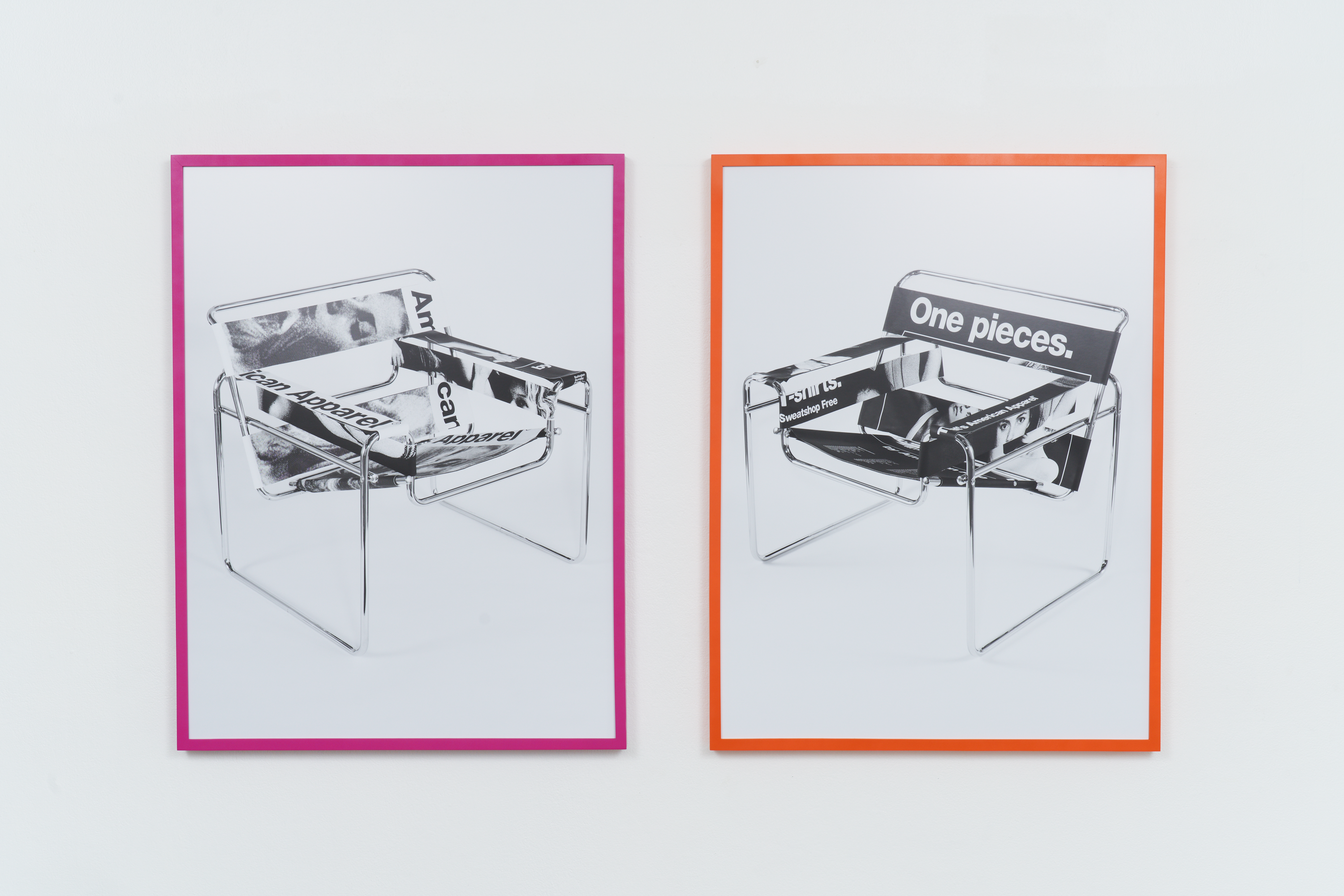 Furniture Inspiration Items, 2022, Marcel Breuer B2 “Wassily” Replica, Inkjet on Vinyl