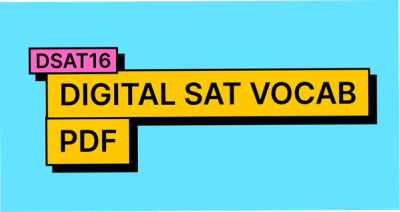 Image for SAT Vocab List: 104 Words from Past Tests (June 2026)