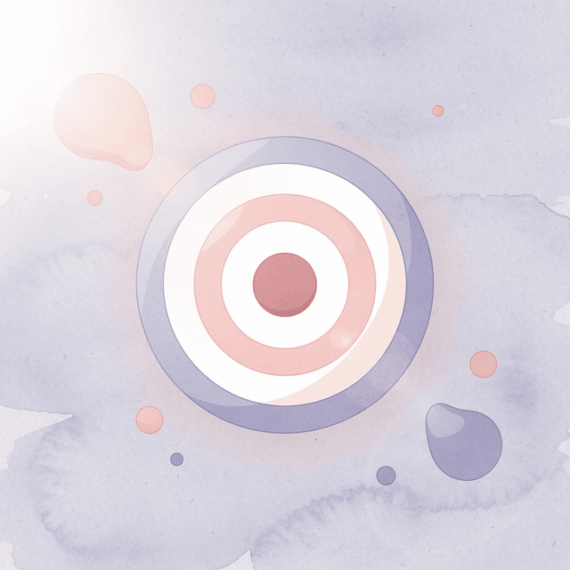 Target icon representing a key point about natural color