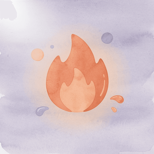 Flame icon representing metabolic adaptation during a weight loss plateau