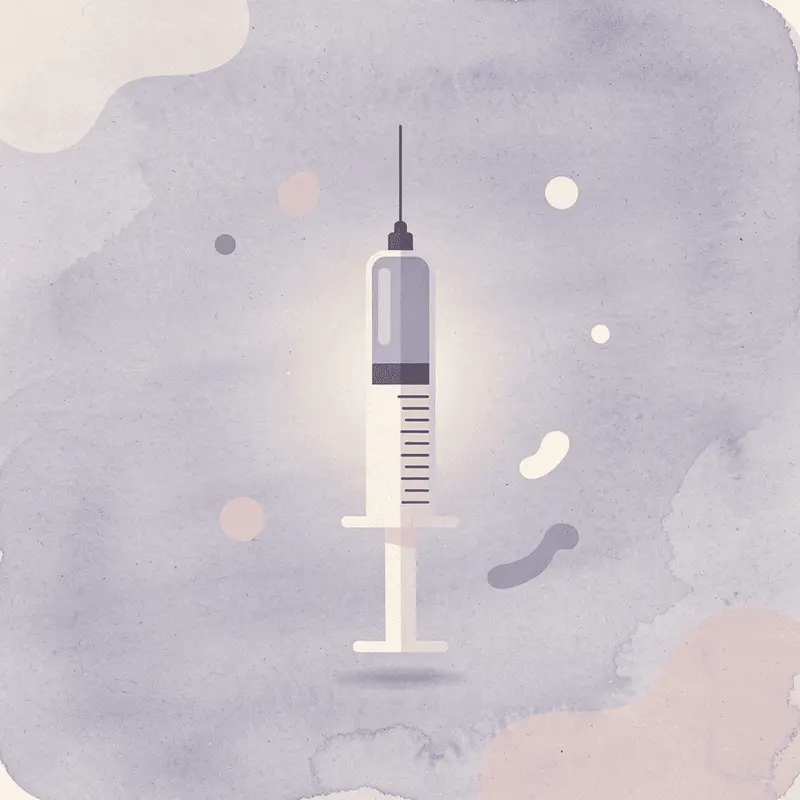 Syringe icon representing GLP-1 injection site focus