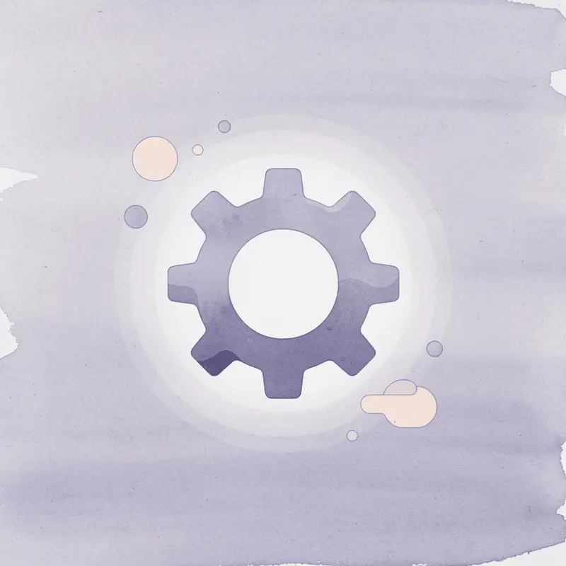 Gear icon representing a systematic approach to weight loss