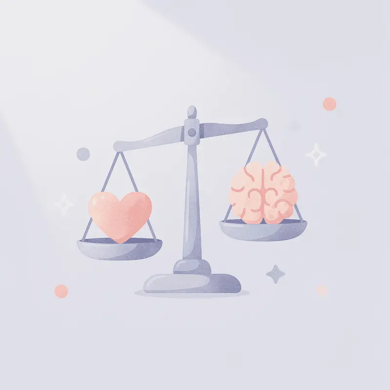 Balance scale comparing medical necessity versus assumptions