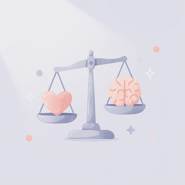 Balance scale comparing medical necessity versus assumptions