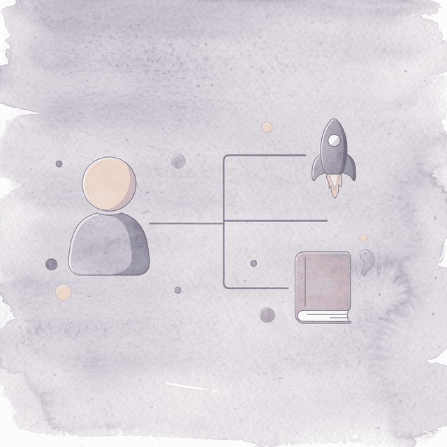 Pill icon splitting into two paths representing different availability scenarios