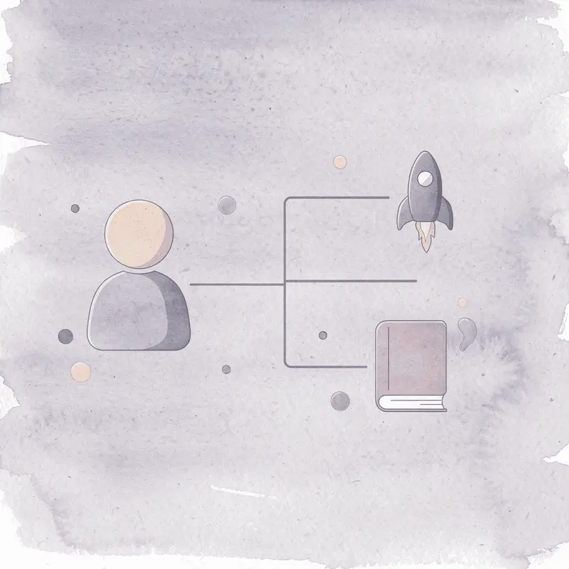 Pill icon splitting into two paths representing different availability scenarios