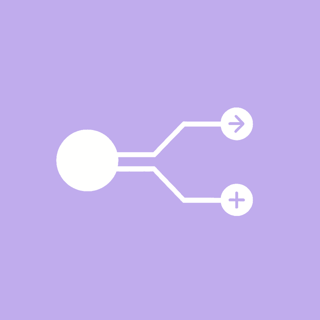 Decision point splitting into two paths: daily pill option and weekly injection option