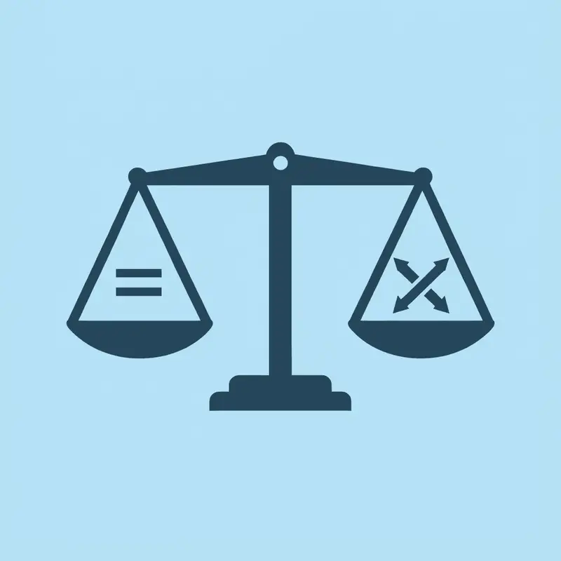 Balance scale comparing the misconception that all GLP-1 medications are identical versus the reality of varying potencies and clinical outcomes