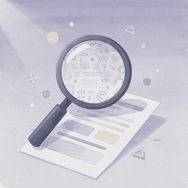 Magnifying glass examining transformation results representing detailed analysis of semaglutide before and after outcomes