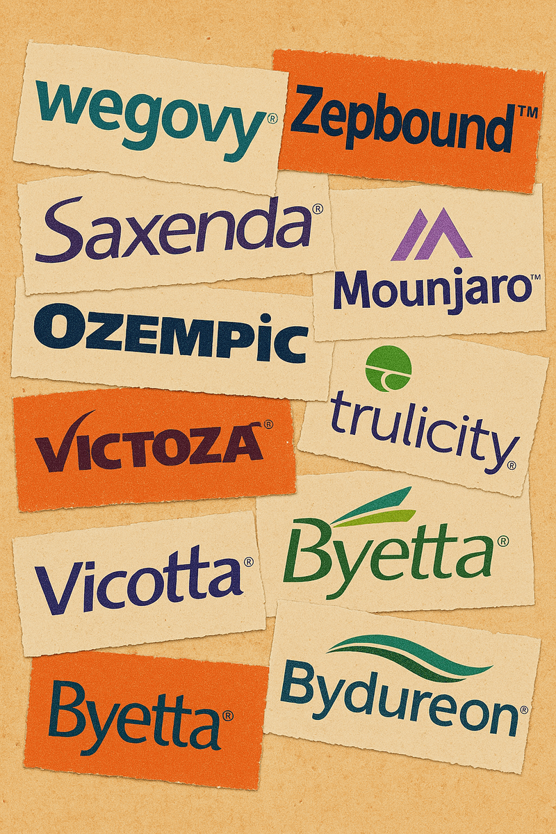 Types of GLP‑1 Drugs & Brands