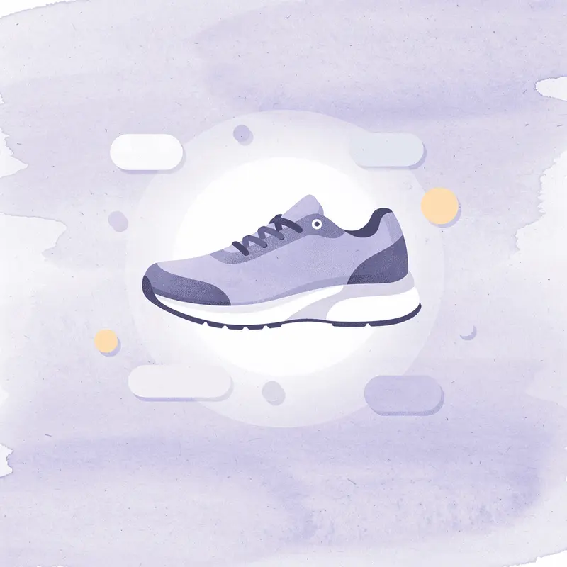 Running shoe icon representing marathon approach to weight loss