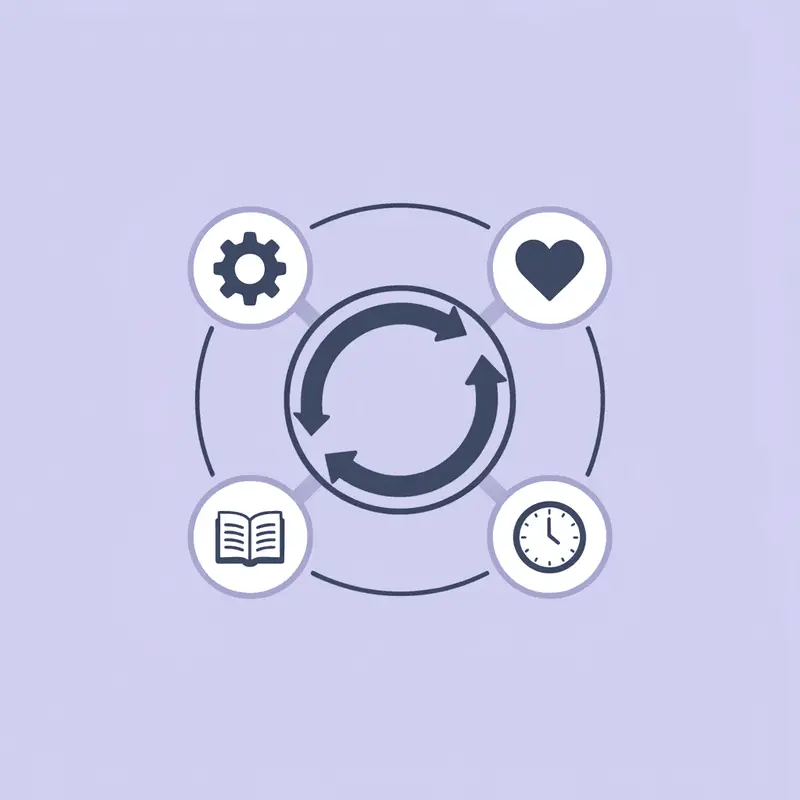 Network diagram showing timing, portion size, and food combination connected to central GLP-1 response