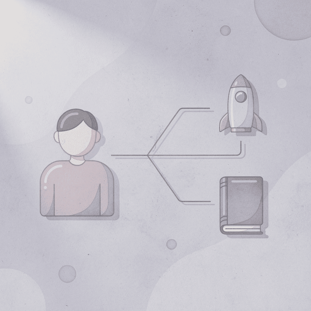 Factory icon splitting into pharmacy icons showing individual preparation