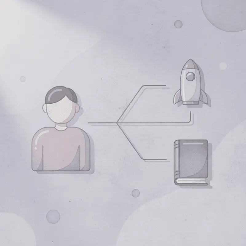 Factory icon splitting into pharmacy icons showing individual preparation
