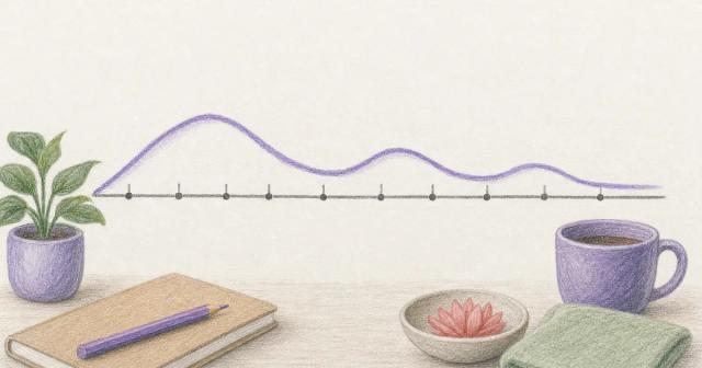A weekly trend line bumping up early and at two later points, then easing.