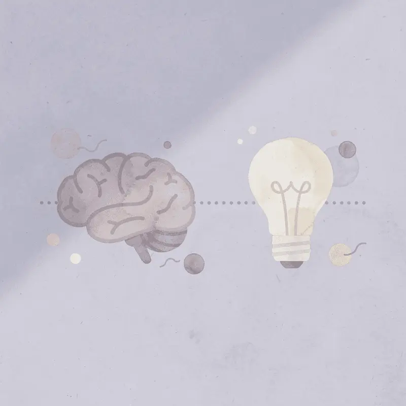 Lightbulb connected to target representing linking knowledge to action