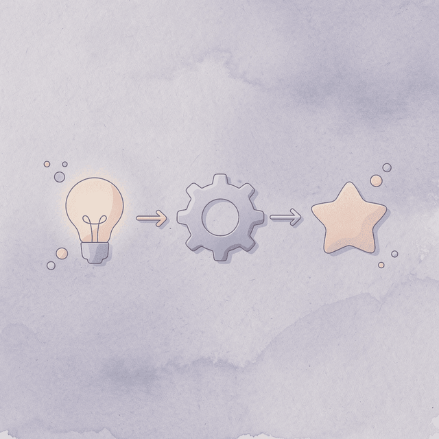 Icons showing medication leading to side effects and potential quitting