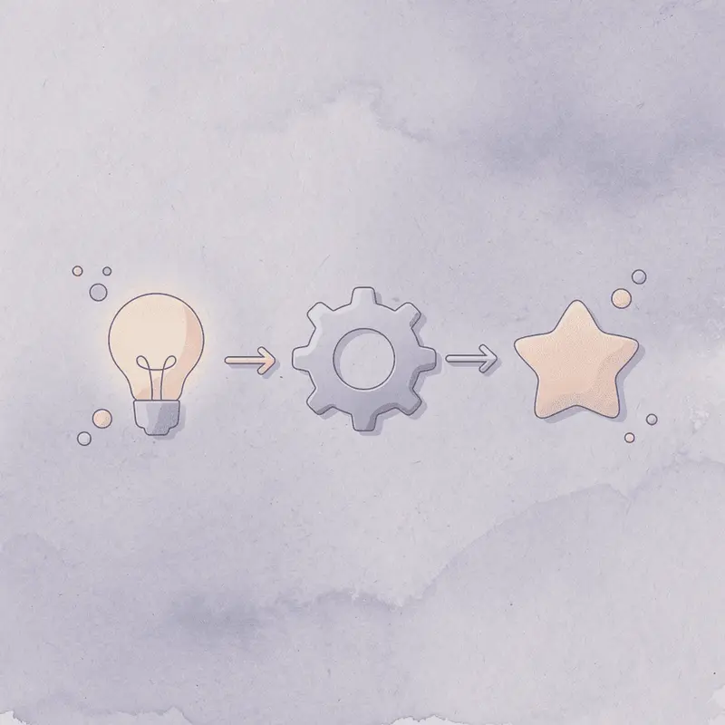 Icons showing medication leading to side effects and potential quitting