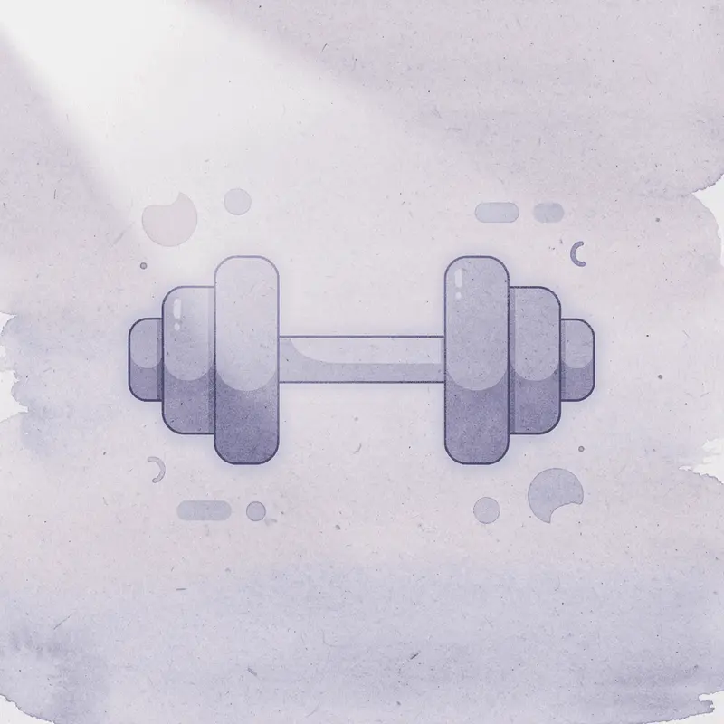 Dumbbell icon representing strength training focus
