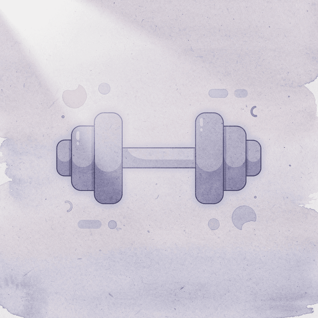 Dumbbell icon representing strength training focus