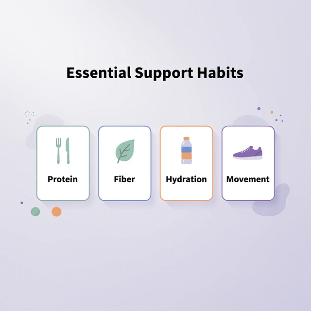Four essential support habits for tirzepatide success