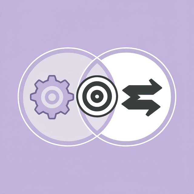 Two overlapping circles showing the same active ingredient but different effectiveness and dosing impacts