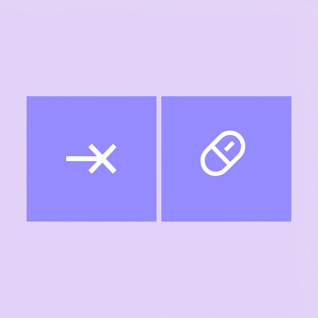 Before and after comparison showing successful transition from weekly injections to daily oral medication with maintained results