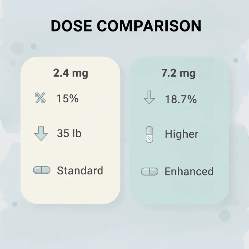 Comparison chart of different Wegovy dosages