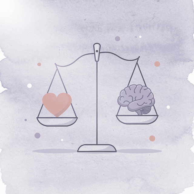 Balance scale comparing predictability and access