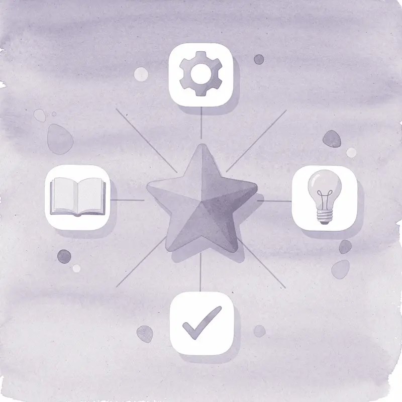 Semaglutide pill at center connected to metabolism, exercise, sleep, and stress factors