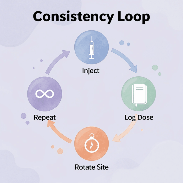 Cycle loop showing the repeating injection consistency routine