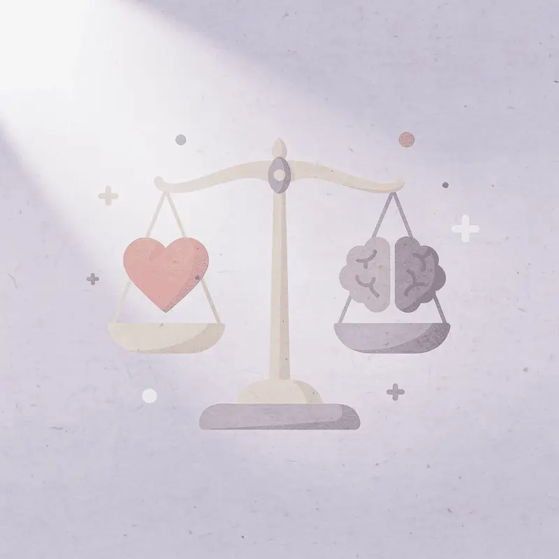 Icon scale showing trade-off between weight loss and bone health