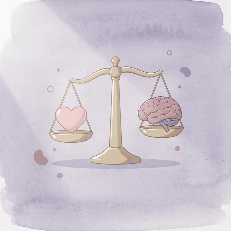 Balance scale comparing lifestyle interventions with surgical options