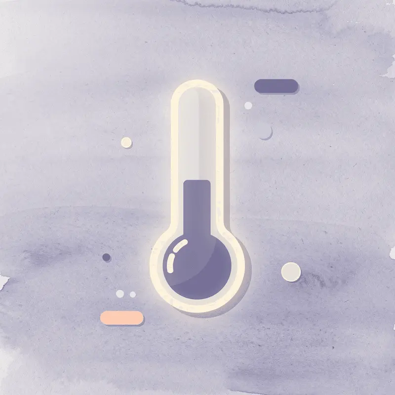 Thermometer icon representing temperature monitoring for medication storage