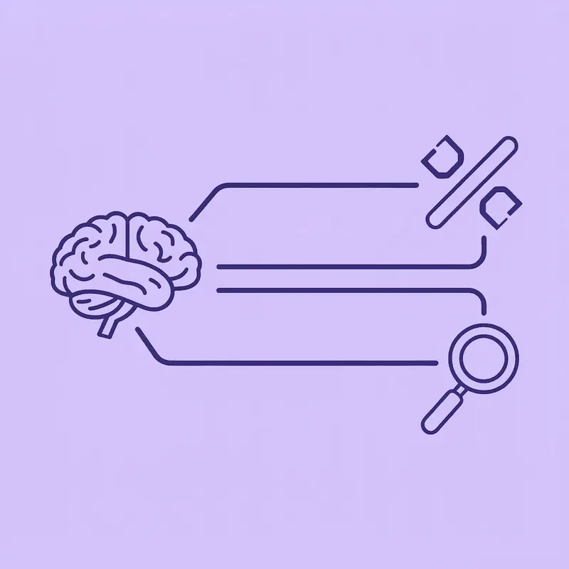 Split path showing appetite suppression branching into two outcomes: one path leading to poor food choices, another to better nutritional decisions