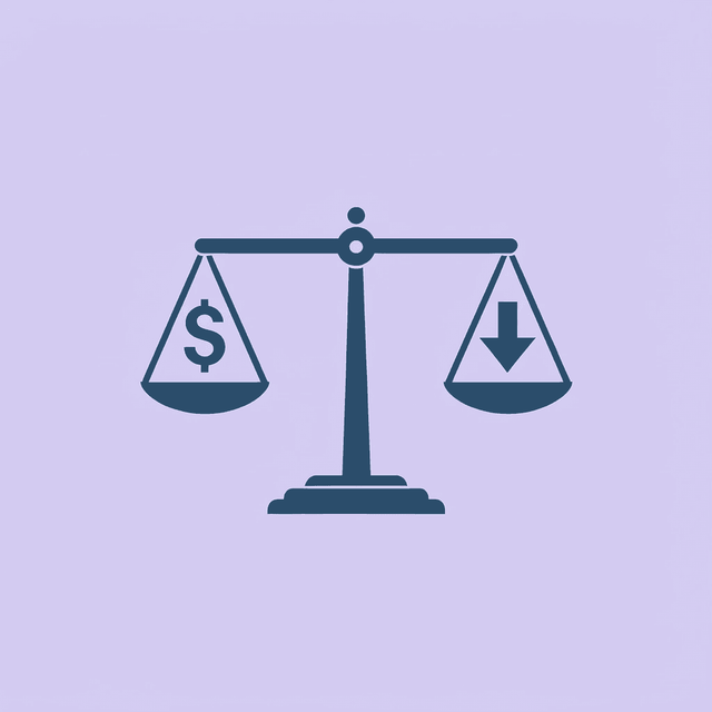 Balance scale comparing oral semaglutide on one side and injectable semaglutide on the other