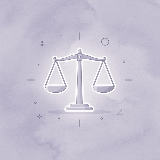 Scale icon representing weight plateau balance point