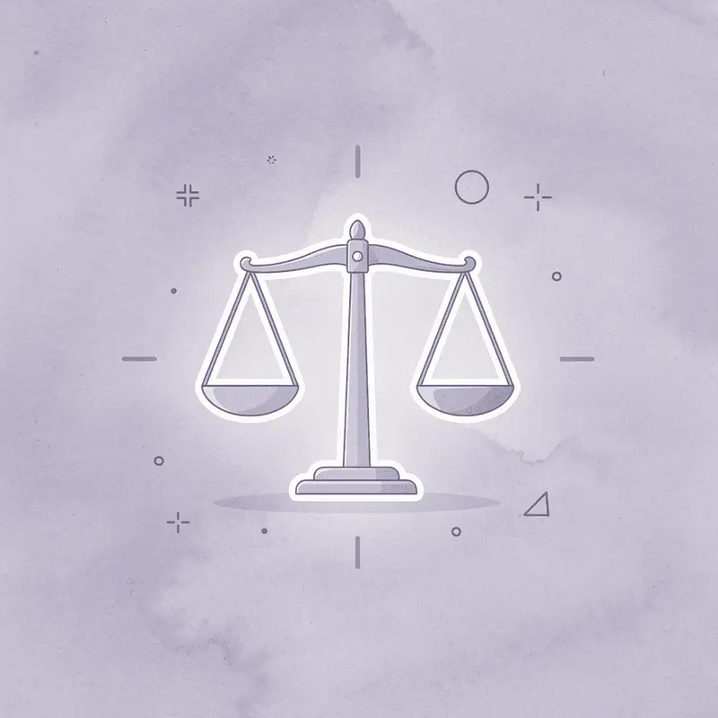 Scale icon representing weight plateau balance point