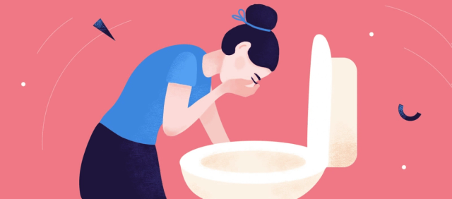 woman vomit - Wegovy Nausea Relief