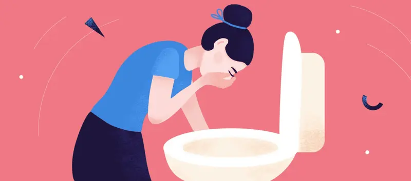 woman vomit - Wegovy Nausea Relief