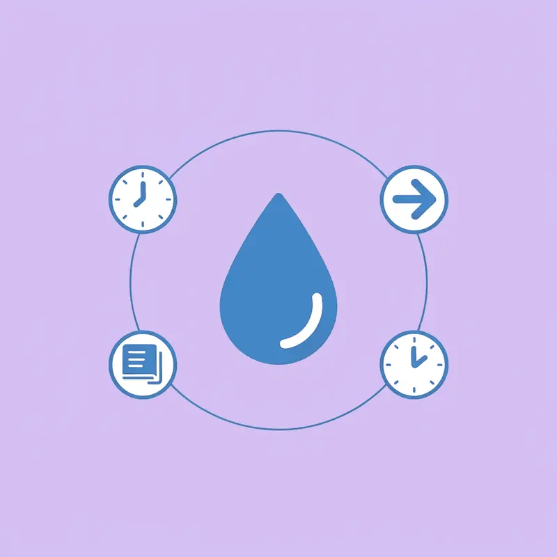 Central hub showing side effects connected to four contributing factors: skipped meals, low hydration, irregular dosing, and poor nutrition