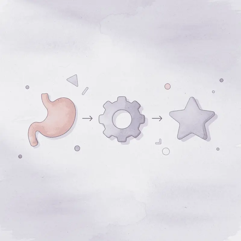 Three interconnected factors causing GLP-1 acid reflux