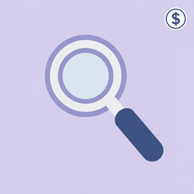 Magnifying glass highlighting the $1,300+ monthly price variation in oral semaglutide costs
