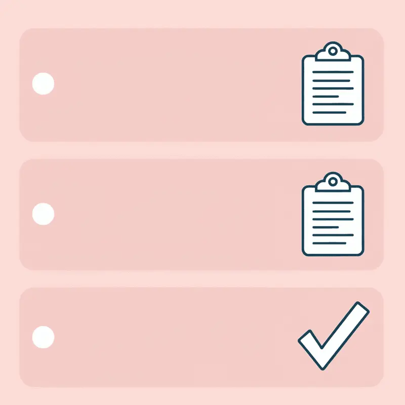 Checklist of three documentation requirements: certificate of analysis, potency testing, and sterility test results