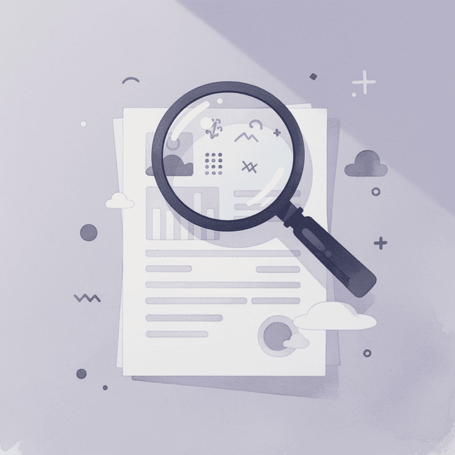 Magnifying glass examining hidden costs and fees