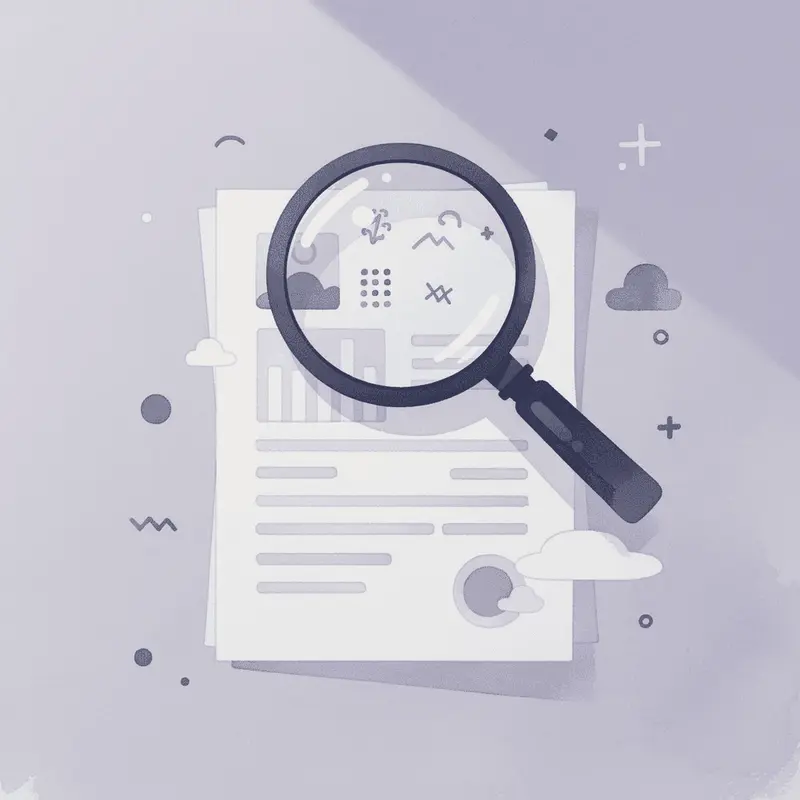 Magnifying glass examining hidden costs and fees