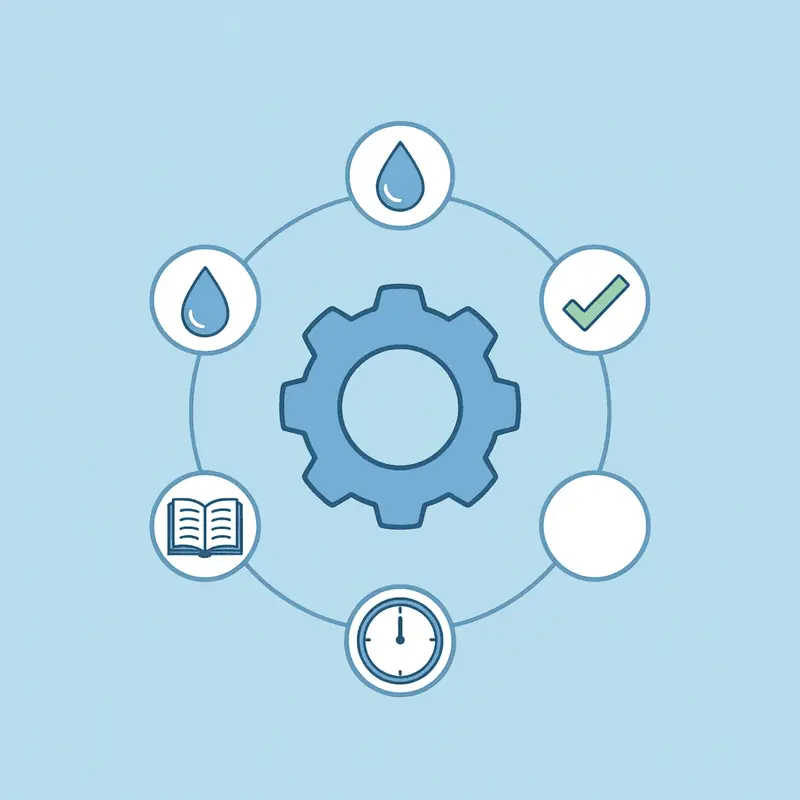 Network diagram showing four key success factors connected to oral GLP-1 medications at the center