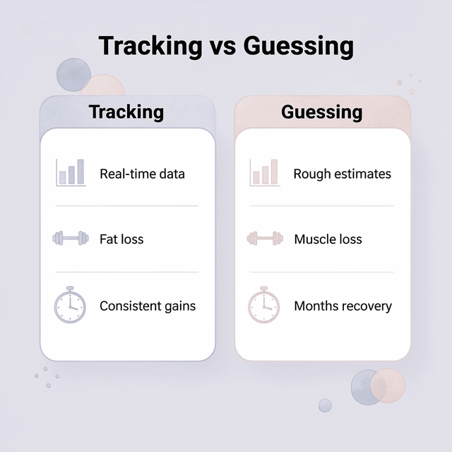 Comparison between protein tracking and guessing approaches - How Much Protein on GLP-1