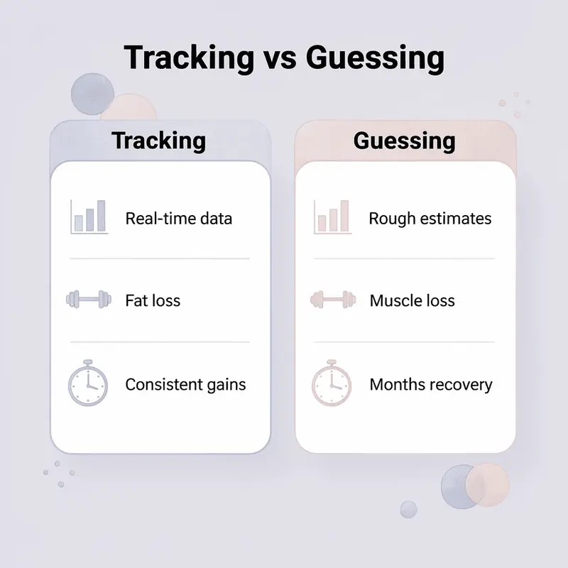 Comparison between protein tracking and guessing approaches - How Much Protein on GLP-1