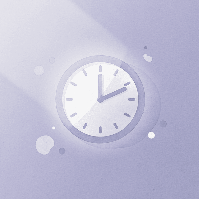Clock icon representing symptom timing